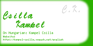 csilla kampel business card